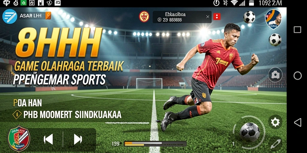 Tangkapan layar gameplay <strong>8HHH</strong> yang menunjukkan aksi olahraga intens.