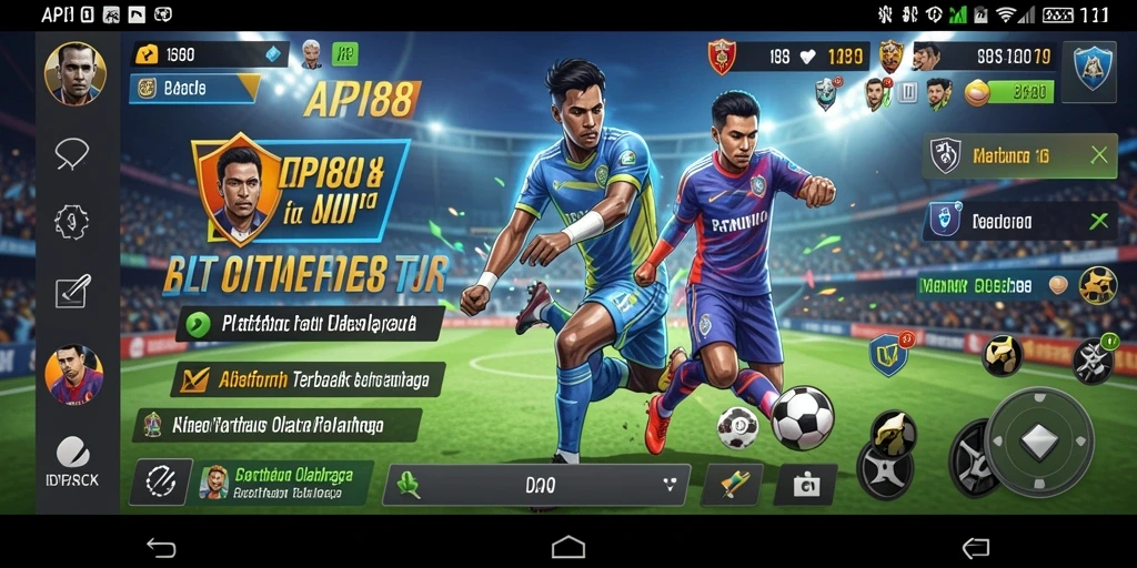 Screenshot menunjukkan tampilan menarik dari taruhan olahraga di API88.