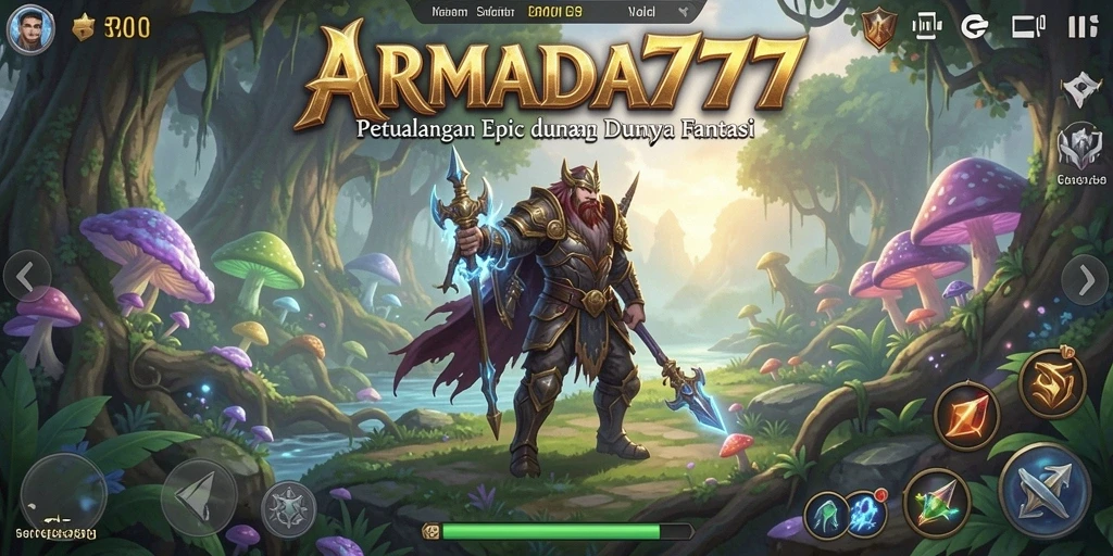 Gameplay ARMADA777 menampilkan aksi RPG yang seru dan menantang.