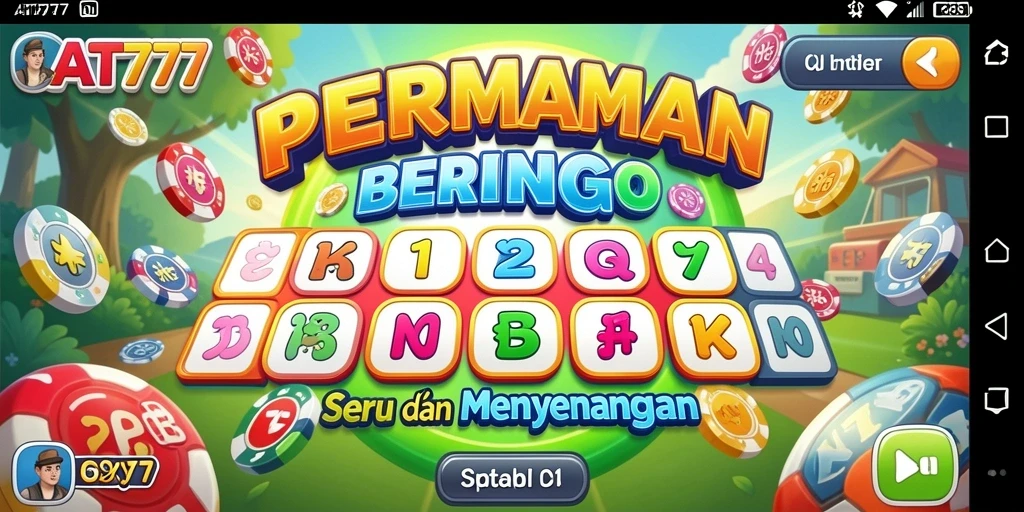 Screenshot gameplay AT777 yang menampilkan suasana seru permainan Bingo.