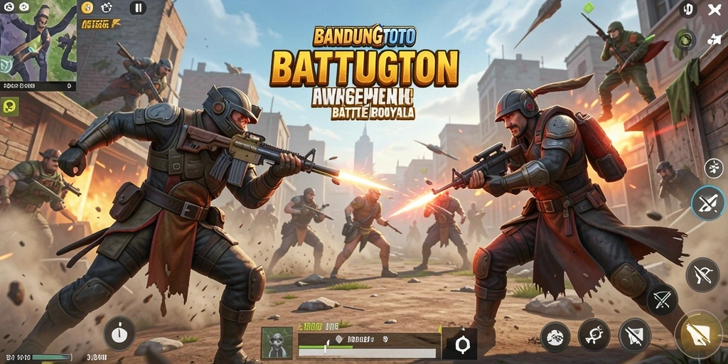 Tangkapan layar seru menunjukkan pertarungan intens di BANDUNGTOTO.