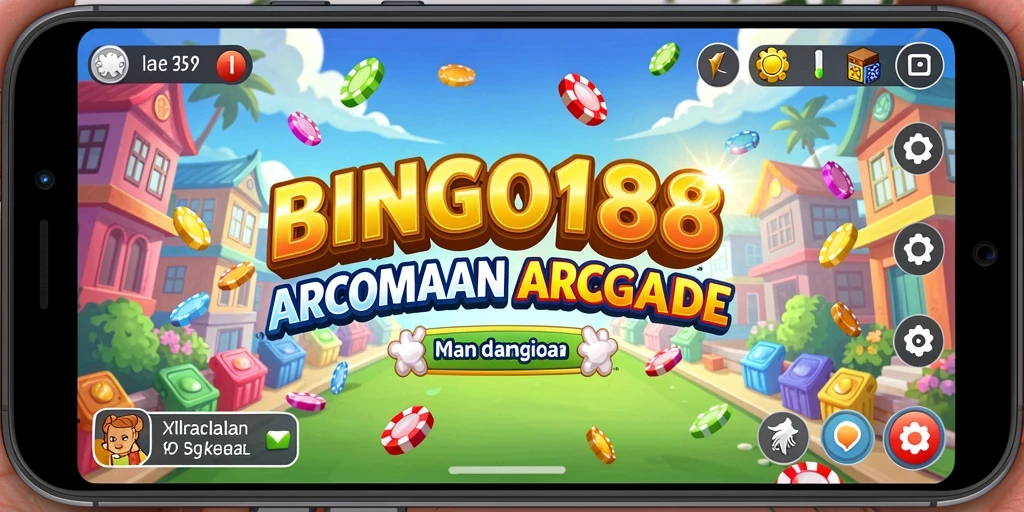 Tampilan gameplay BINGO188 yang seru dan penuh warna.