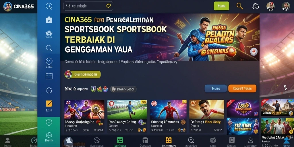 Tampilan gameplay CINA365 yang menarik di aplikasi Sportsbook.