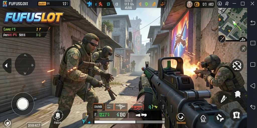 Tangkapan layar gameplay FUFUSLOT yang intens dan penuh aksi.