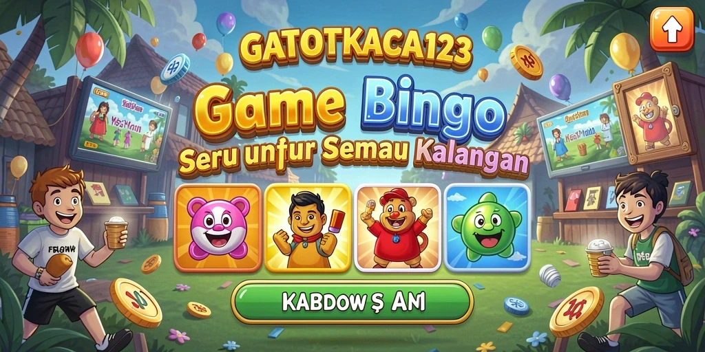 Tampilan gameplay Bingo GATOTKACA123 yang seru dan interaktif.