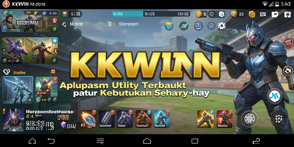 Tampilan antarmuka aplikasi KKWIN yang mudah dipakai.