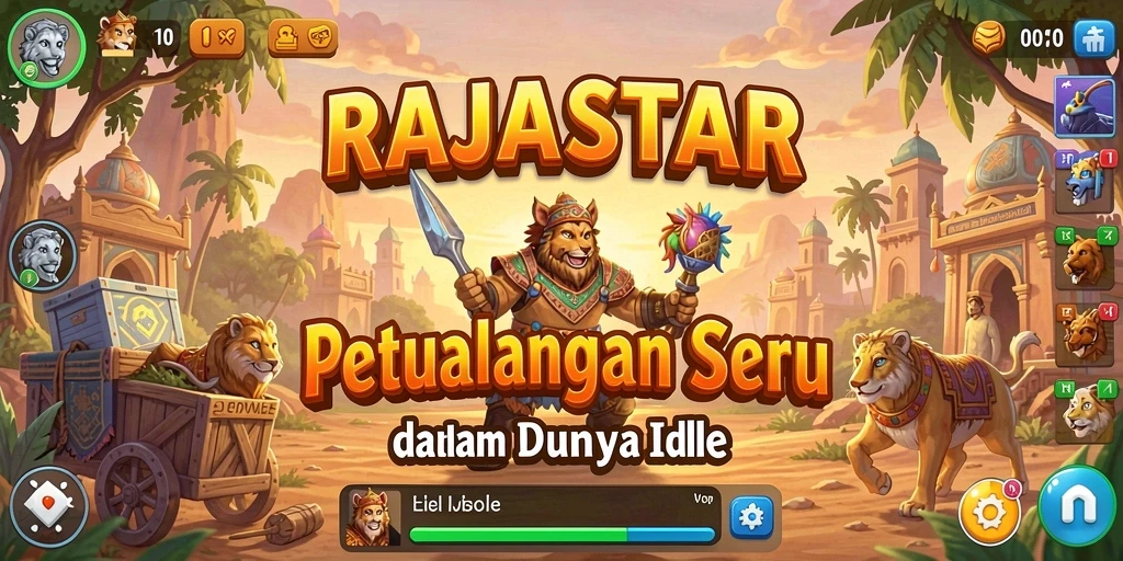 Tangkapan layar menampilkan karakter dalam aksi Idle yang seru.