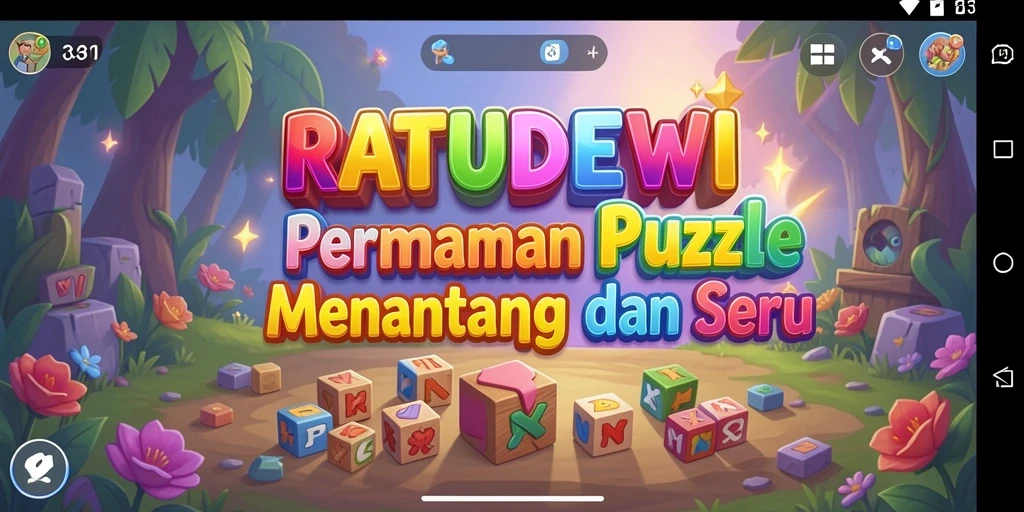 Tampilan gameplay menantang di RATUDEWI dengan puzzle yang menarik.
