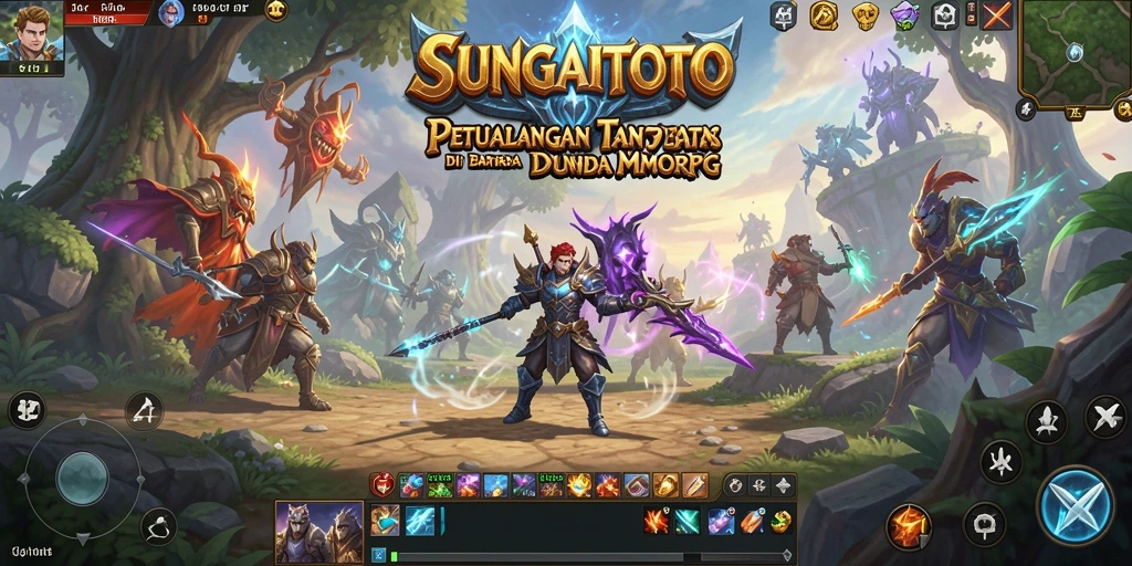 Screenshot aksi seru gameplay SUNGAITOTO dalam dunia MMORPG.