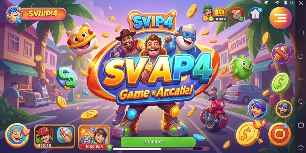 Tangkapan layar SVIP4 menampilkan aksi gameplay Arcade yang mendebarkan.