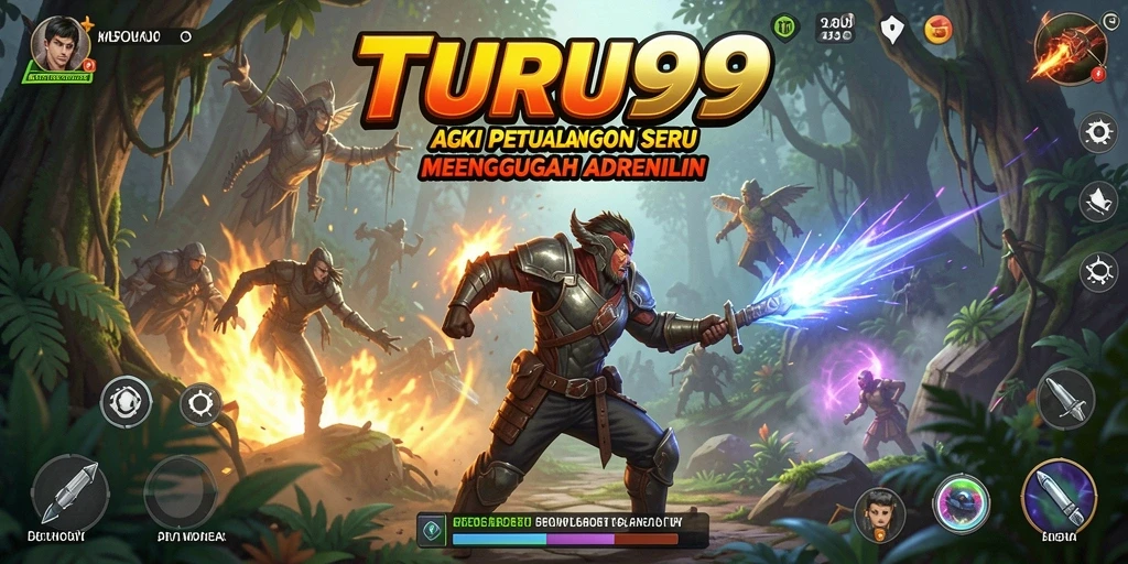 Screenshot gameplay TURU99 menunjukkan aksi mendebarkan dalam pertempuran.
