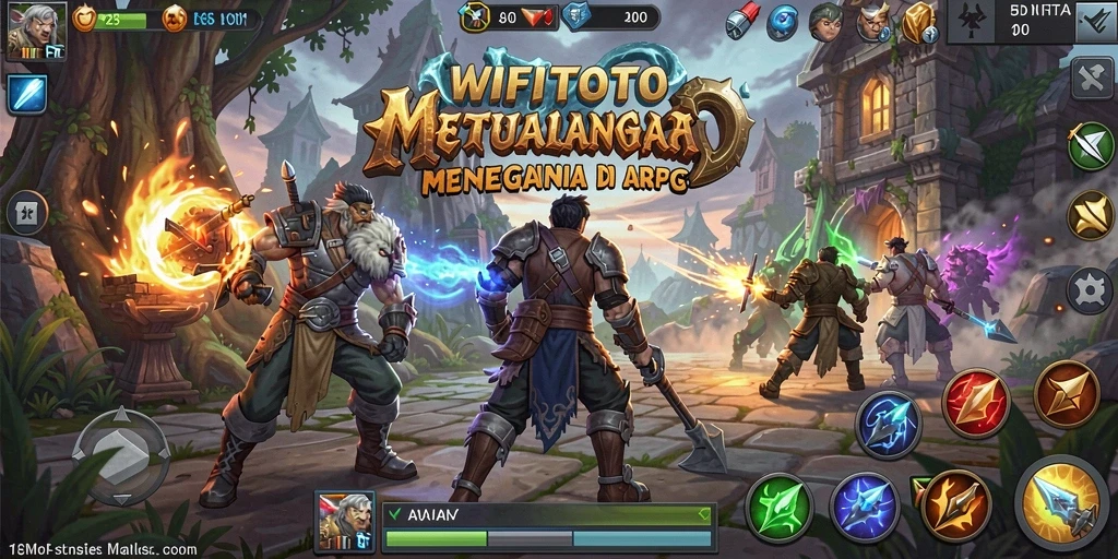 Gameplay WIFITOTO menampilkan aksi seru dalam dunia ARPG yang menegangkan.