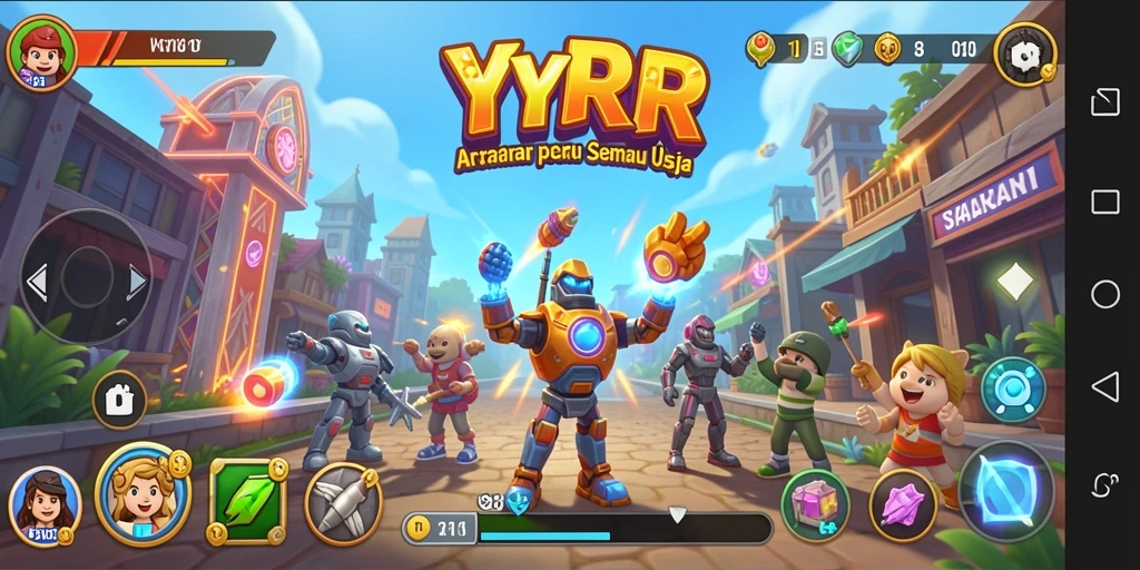Tampilan gameplay YYRR yang seru dan penuh aksi.